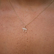 Les Petit Jewels Necklaces Petit Diamond Chai Necklace - 14k Gold