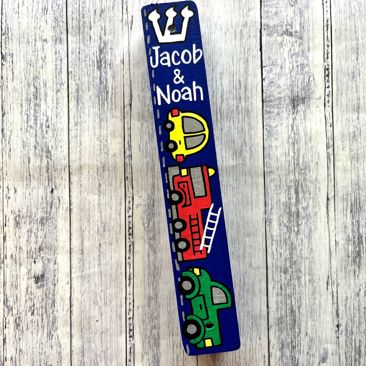 Lea Joelle Handmade Mezuzahs Personalized Vehicles Mezuzah - Navy Blue