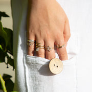 Les Petit Jewels Rings Petit Marquise Evil Eye Ring - 14k Gold