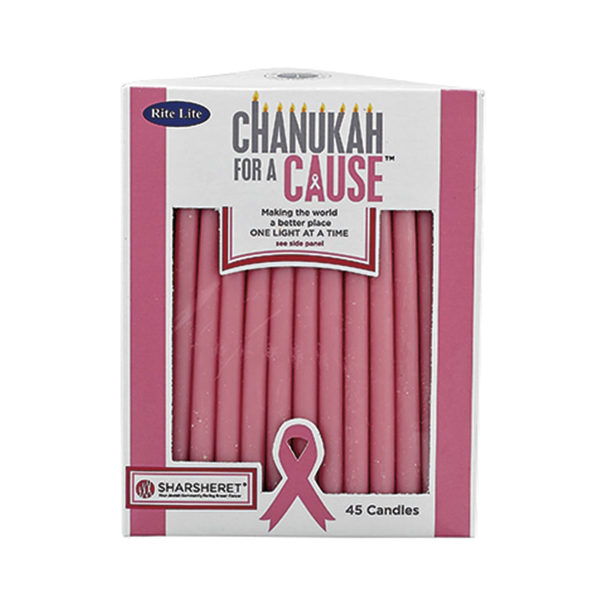 Rite Lite Hanukkah Candles Hanukkah Candles for a Cause - Breast and Ovarian Cancer
