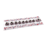 Shevi B Glass Creations - Fused Glass Menorah - Pink - ModernTribe