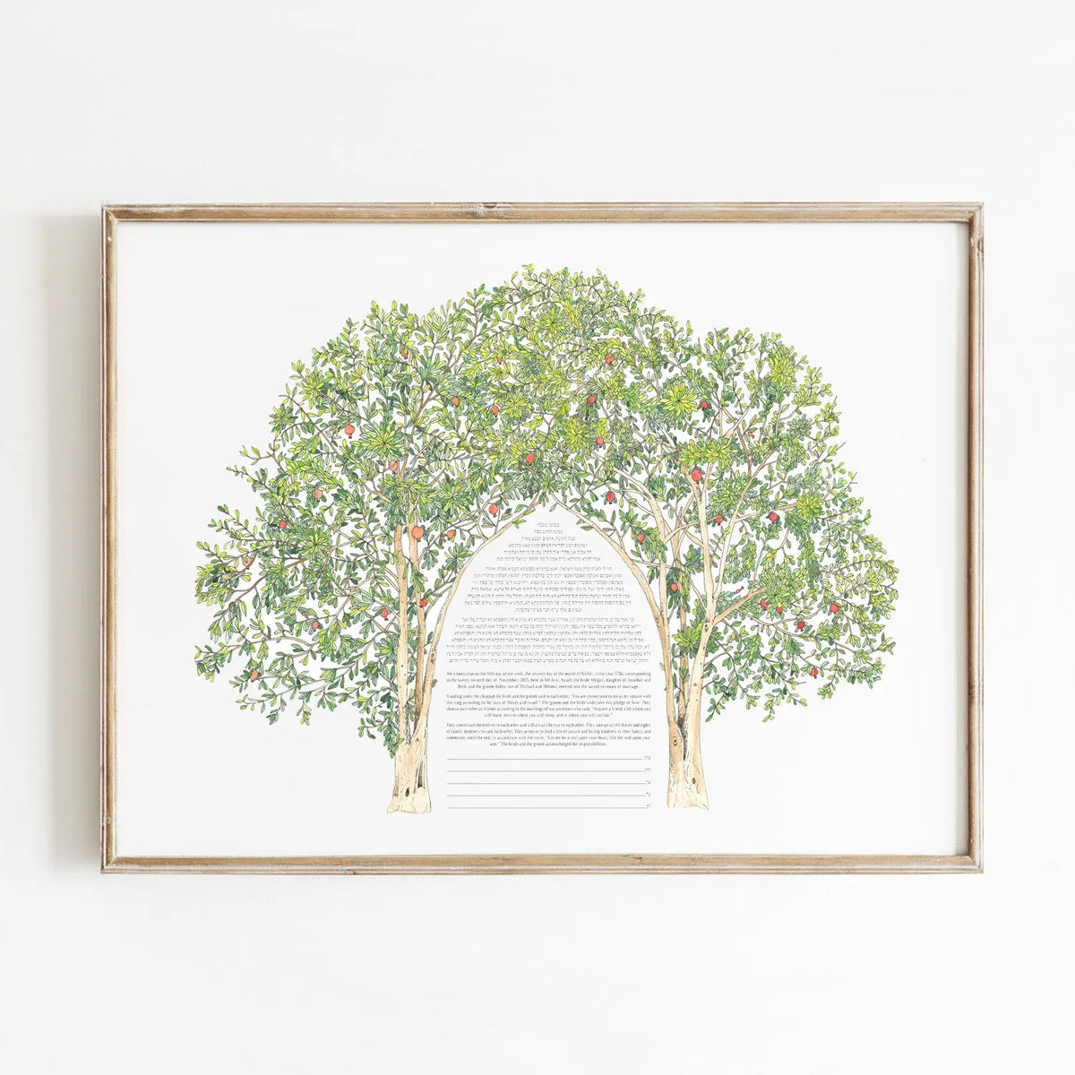 Jessica Tamar Deutsch - Pomegranate Grove Ketubah by Jessica Tamar Deutsch - ModernTribe