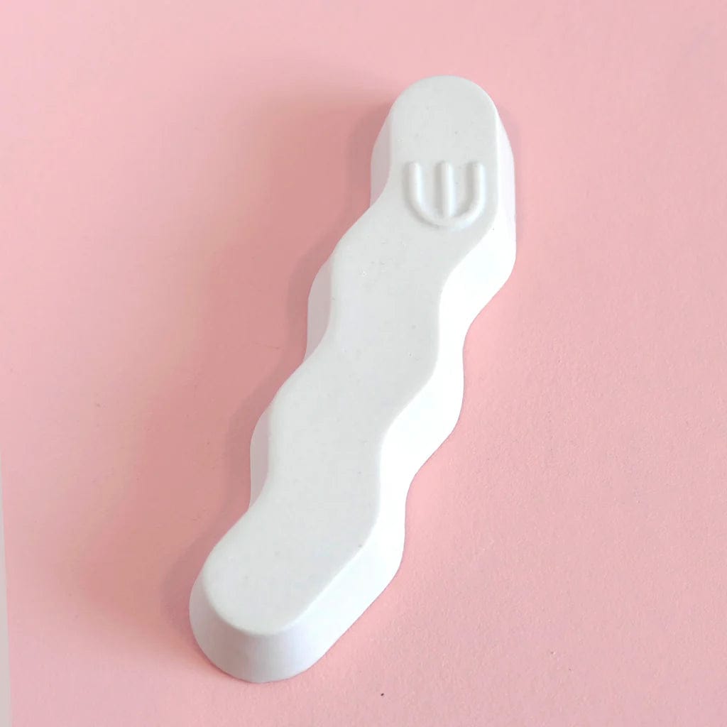 Studio Armadillo Mezuzahs Wavy 3D Printed Clay Mezuzah