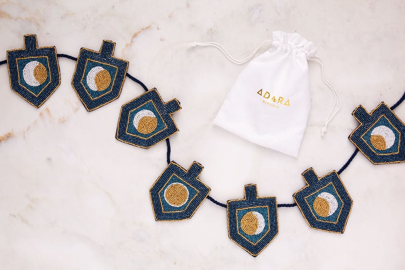 Adara Rituals - Moon Dreidel Hand - Beaded Garland - ModernTribe