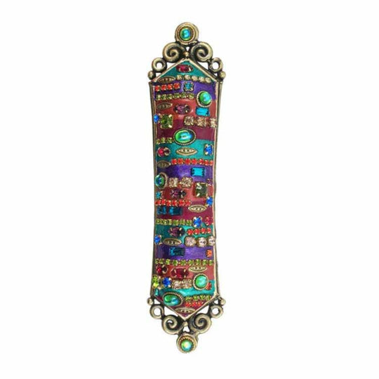 Swarovski Crystals Rainbow Mezuzah by Michal Golan