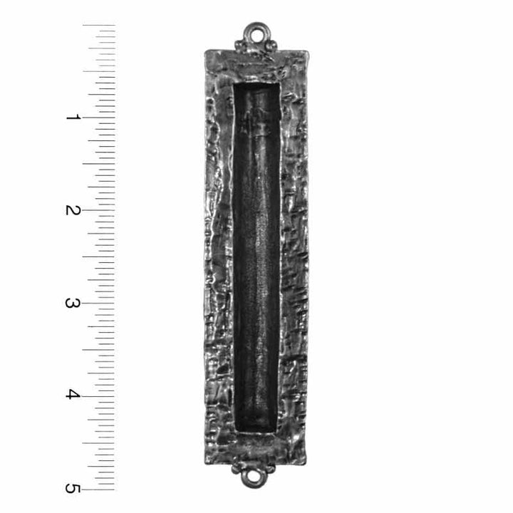Michal Golan Mezuzahs Mezuzah in Silver and Blue by Michal Golan