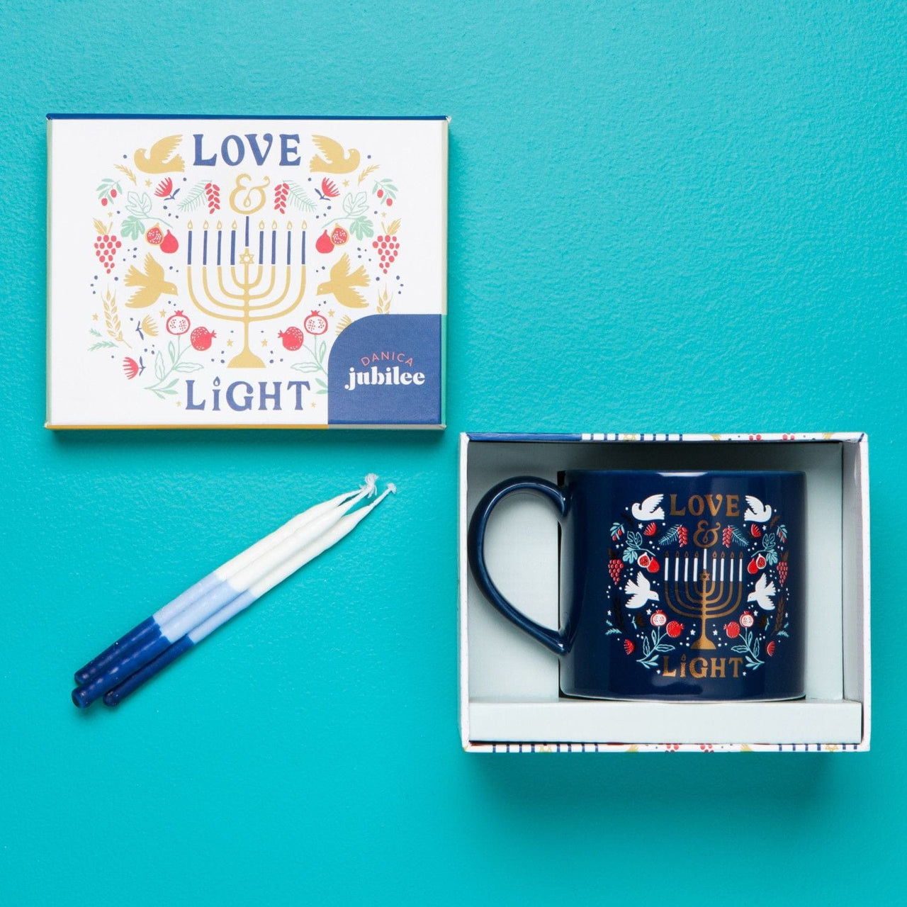 Danica Jubilee - Love and Light Hanukkah Mug - ModernTribe