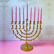 Amy Kritzer Becker Menorahs Rainbow Floral Lily Menorah