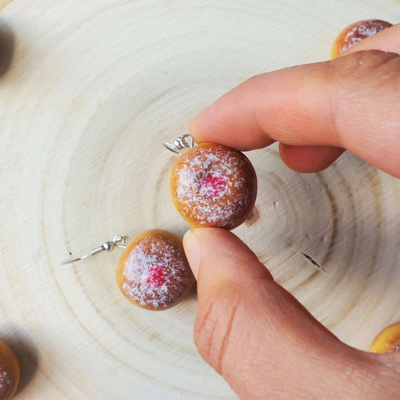 Edie's Art Shop - Clay Sufganiyot Earrings - ModernTribe