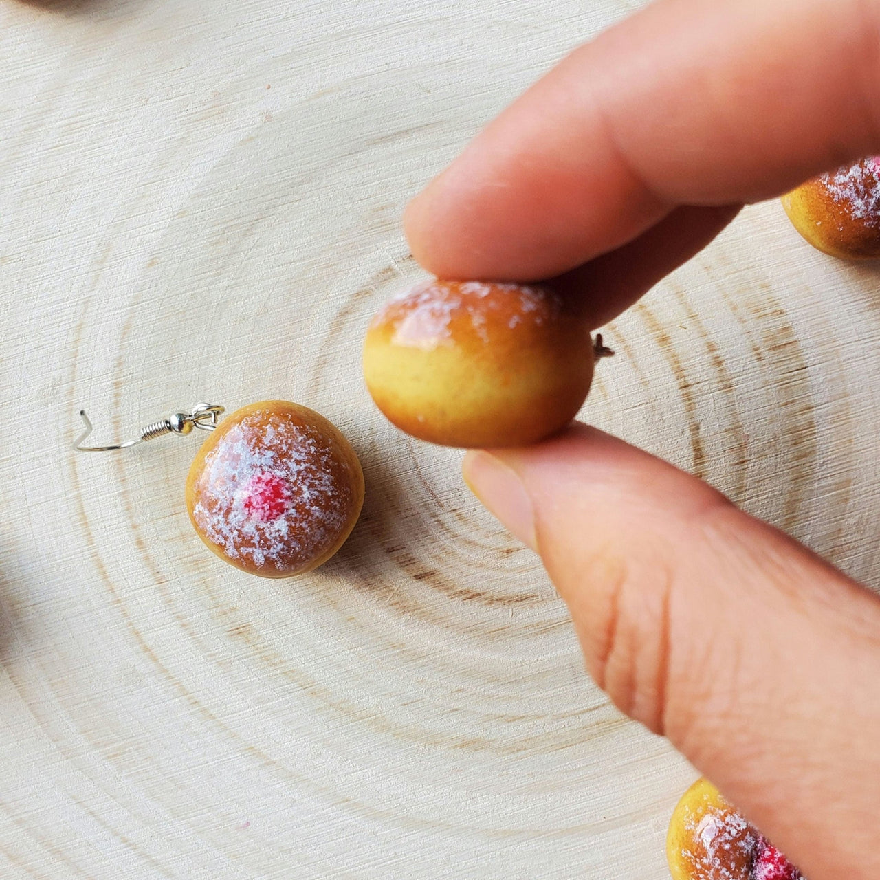 Edie's Art Shop - Clay Sufganiyot Earrings - ModernTribe