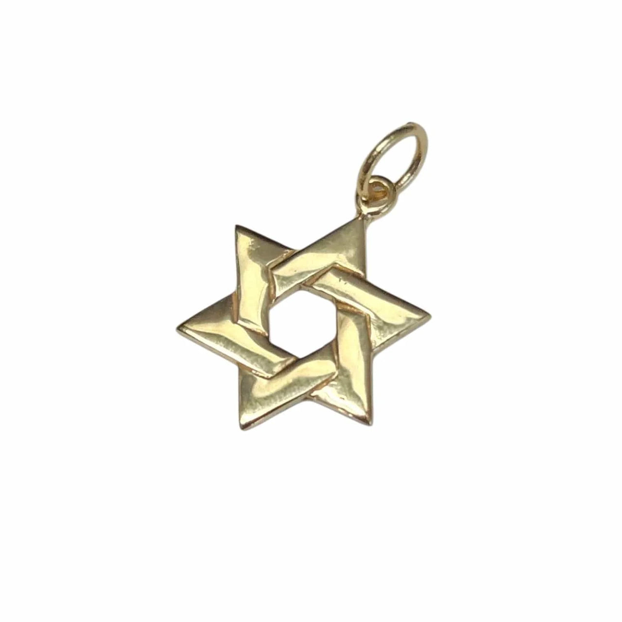 Bareket Jewelry - 14k Yellow Gold Small Woven Star of David Necklace - ModernTribe