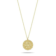 Alef Bet Necklaces Jewish Star Pendant - 14k Gold