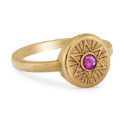 Radiant Star of David ring side view