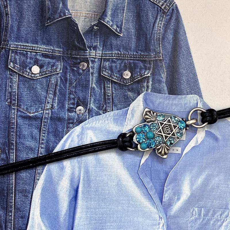 Michal Golan Bracelets Multi Blue Hamsa Bracelet by Michal Golan