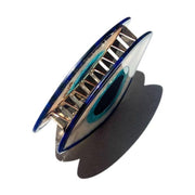 Hand-Painted Evil Eye Claw Hair Clip