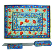 Yair Emanuel Challah Boards Pomegranate Challah Board by Yair Emanuel