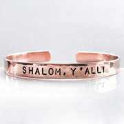 Everything Beautiful - Shalom Y'All! Hammered Cuff Bracelet - Copper - ModernTribe