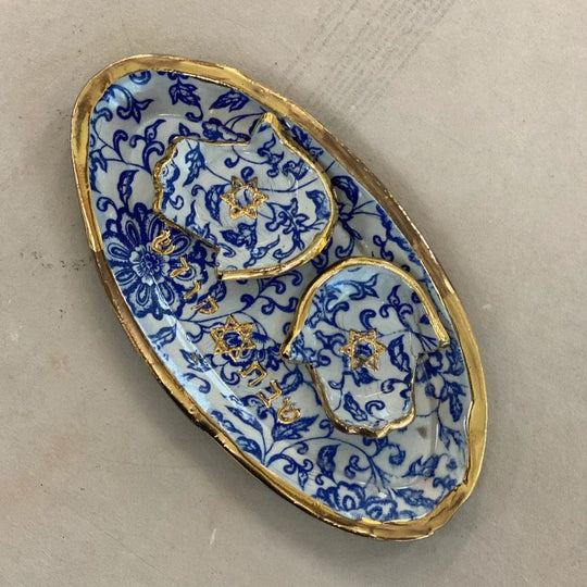 Ceramic Hamsa Tea Light Candleholders