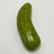 Shana Ostrowiecki Mezuzahs Ceramic Handmade Pickle Mezuzah