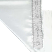 Zion Tallis Tallises White and Silver Paisley Tallis