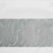 Zion Tallis Tallises White and Silver Paisley Tallis