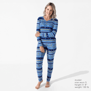 Bellabu Bear Pajamas Hanukkah Fair Isle Bamboo Women's Pajama Set by Bellabu Bear - (Sizes XXS - XXL)