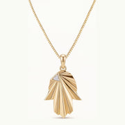Les Petit Jewels Necklaces Soleil Hamsa Necklace - 14k Gold