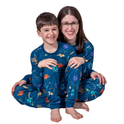 Adult Hanukkah Space Pajamas - (Unisex Sizes XS - XXL) by Midrash Manicures