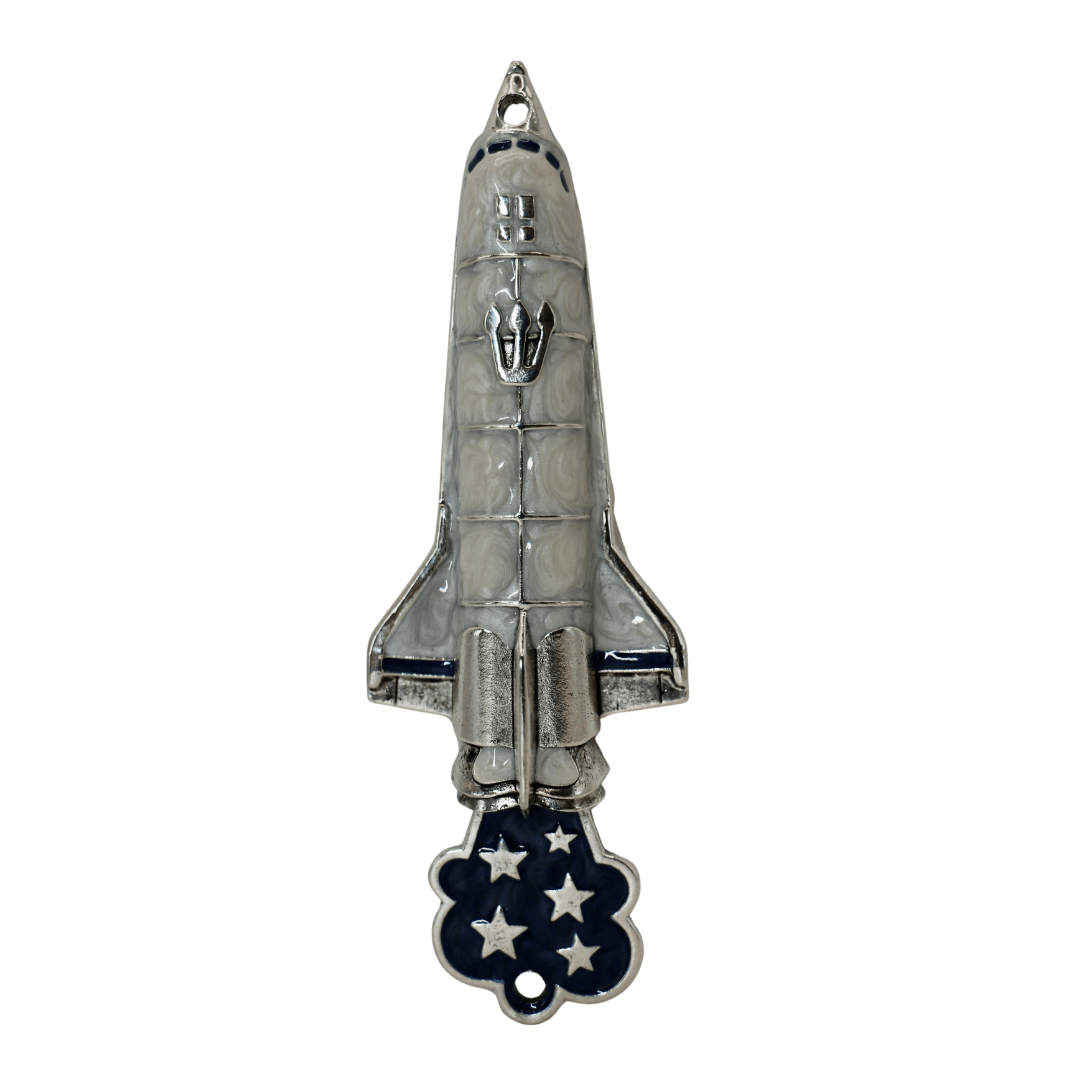 Quest Collection Mezuzahs Hand-Painted Spaceship Mezuzah