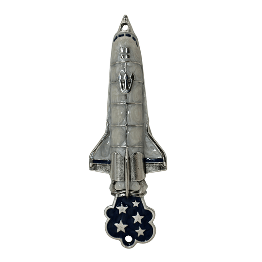 Hand-Painted Spaceship Mezuzah