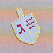The Nosh Table Coasters Dreidel & Menorah Hanukkah Cocktail Napkins/Coasters - Set of 4