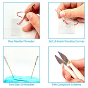 Crack Dot Bam Mah Jongg Needlepoint Kit