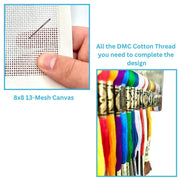 Crack Dot Bam Mah Jongg Needlepoint Kit