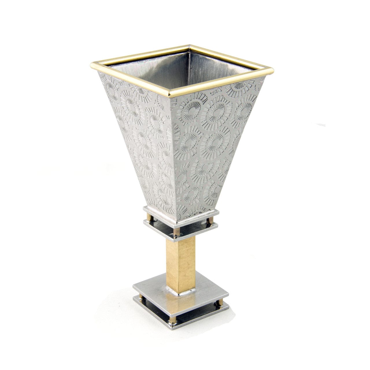 Joy Stember Kiddush Cups Radial Square Kiddush Cup by Joy Stember