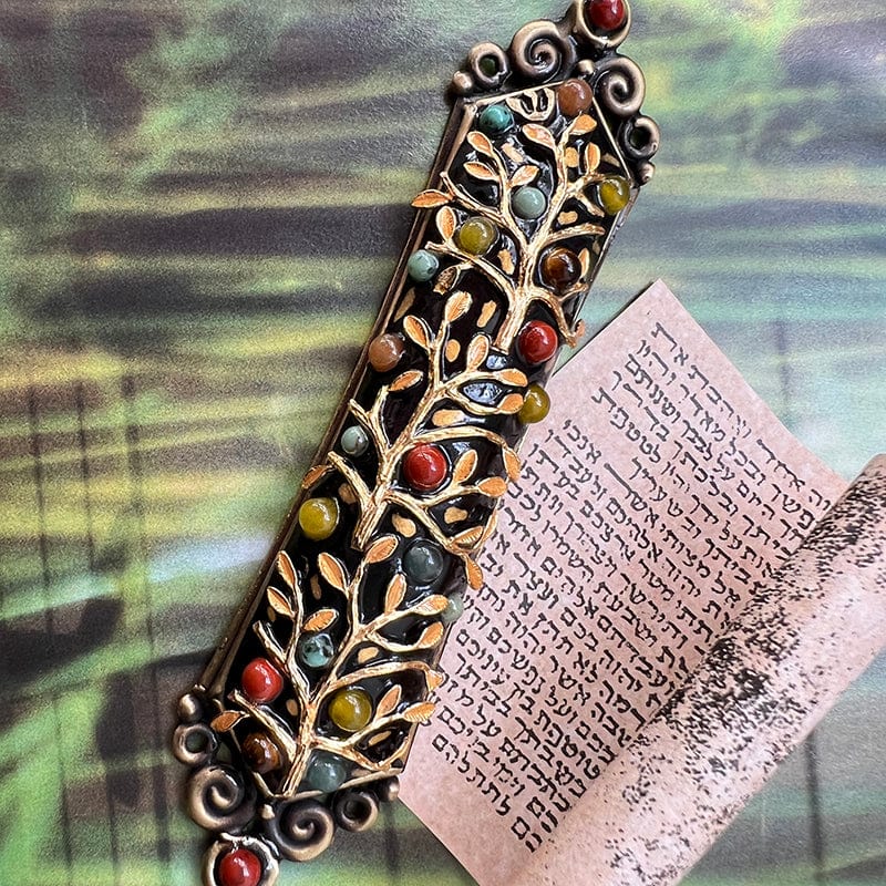 Michal Golan Mezuzahs Tree of Life Mezuzah by Michal Golan
