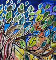 Anna Abramzon Studio - Stained Glass Style Tree of Life Blessing for the Home - ModernTribe