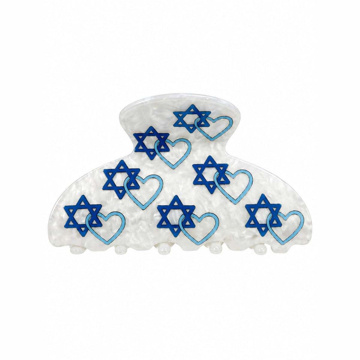 lil darlings inc Hair Clips Star of David Heart Hairclip