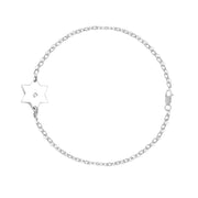 Miriam Merenfeld Jewelry Bracelets Dani Star of David Diamond Bracelet - Sterling Silver or Gold Vermeil