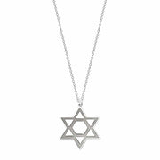 Miriam Merenfeld Jewelry Necklaces Small 3/4" / Sterling Silver Classic / 15" Star of One Magen David Necklace - (Sterling Silver or Gold-Plated)