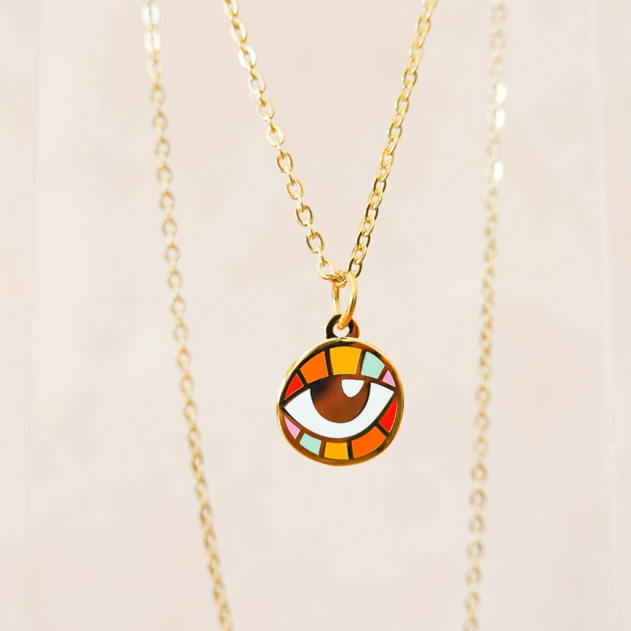 Sarah Day Arts - Rainbow Evil Eye Necklace - ModernTribe