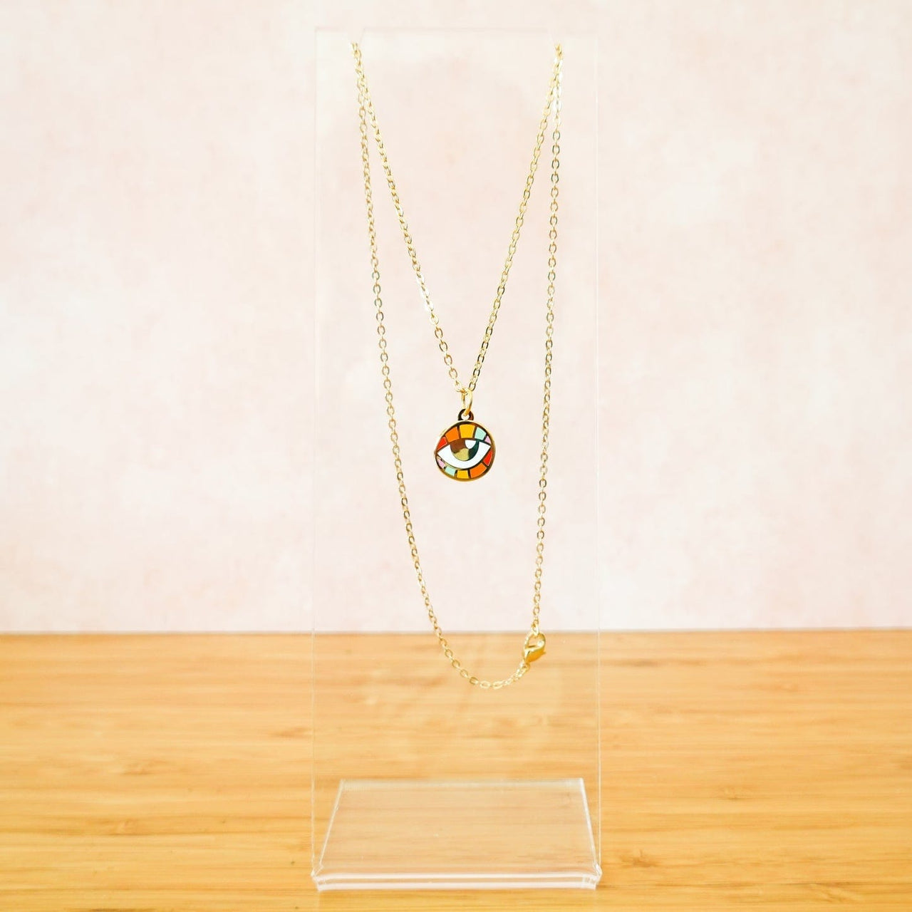 Sarah Day Arts - Rainbow Evil Eye Necklace - ModernTribe