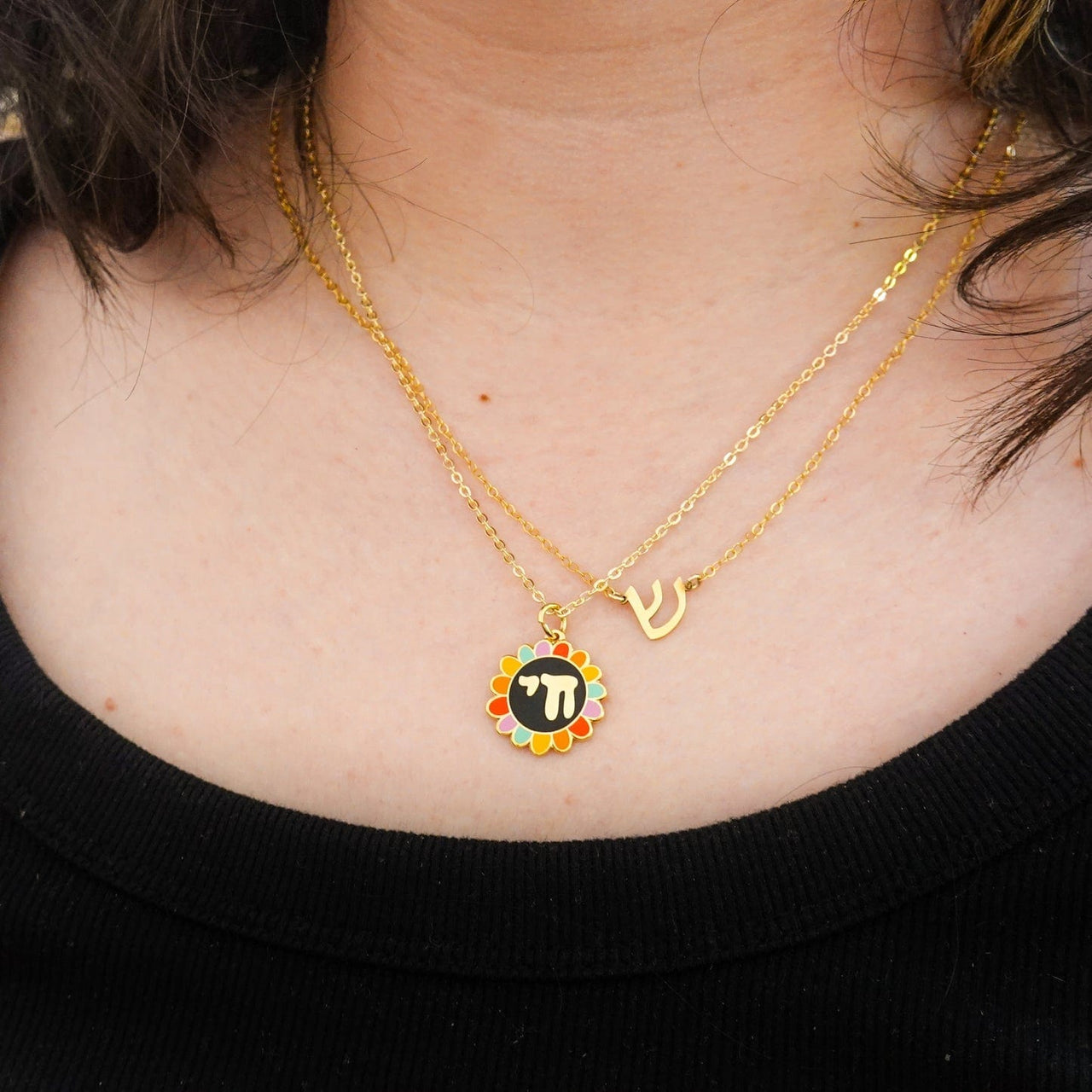 Sarah Day Arts - Summer Rainbow Chai Flower Necklace - ModernTribe