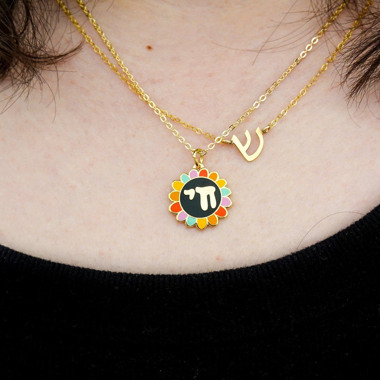 Sarah Day Arts - Summer Rainbow Chai Flower Necklace - ModernTribe
