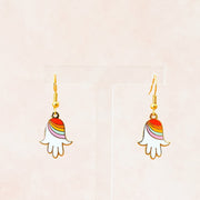 Sarah Day Arts Earrings Rainbow Hamsa Earrings