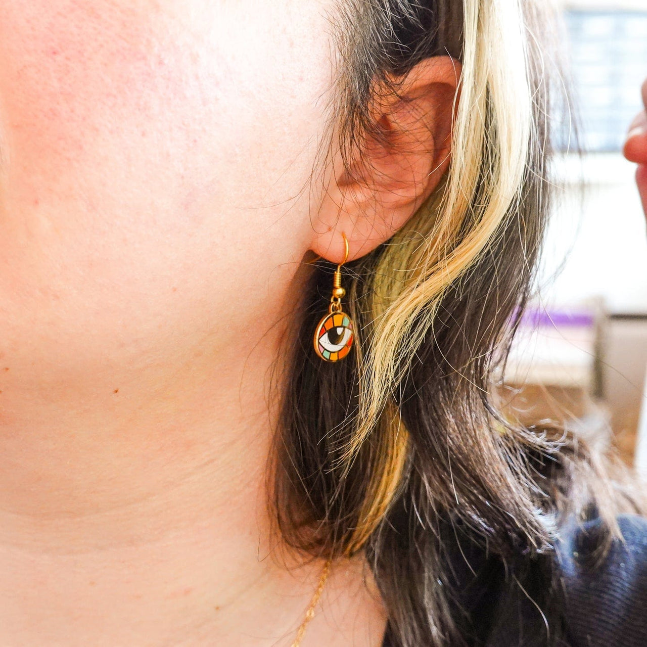 Sarah Day Arts - Rainbow Evil Eye Earrings - ModernTribe