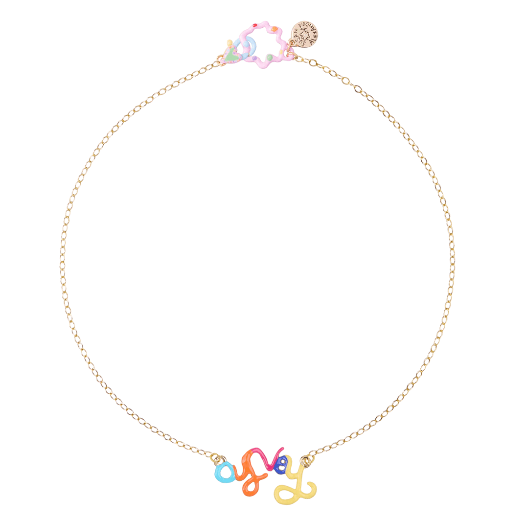 Susan Alexandra - Rainbow Oy Vey Necklace by Susan Alexandra - Bronze - ModernTribe