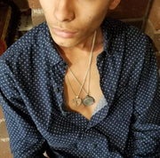 Alef Bet Necklaces L’Chaim Sterling Silver Chai Necklace for Men