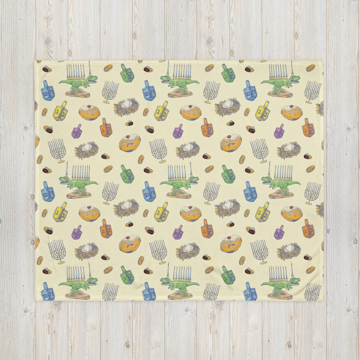 ModernTribe Apparel - Light and Latkes Throw Blanket - ModernTribe