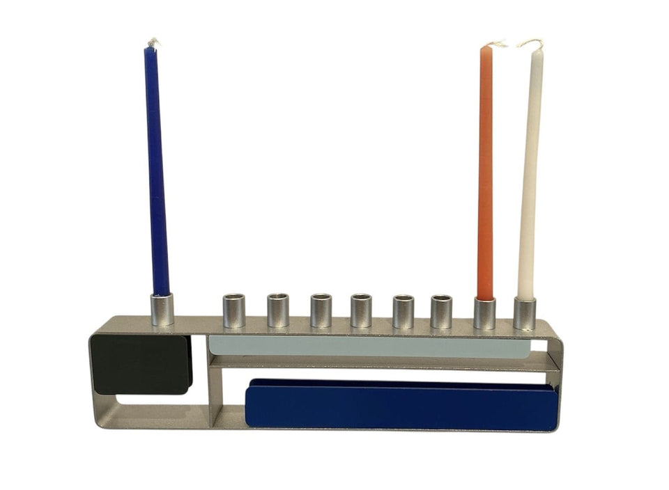 Israel Museum - Mondrian - Inspired Menorah by Israel Museum - ModernTribe