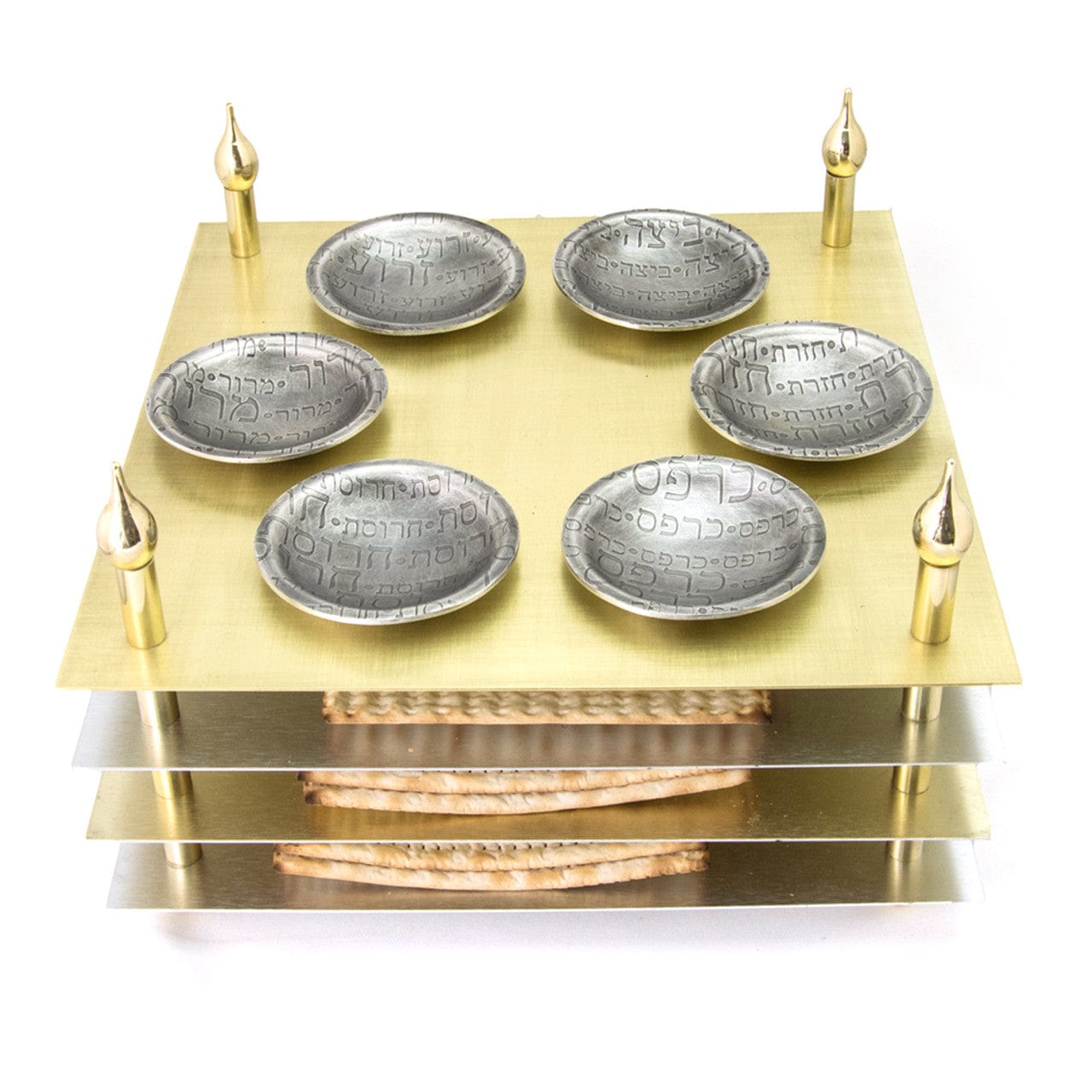 Joy Stember Seder Plates Four Layer Tiered Seder Plate by Joy Stember